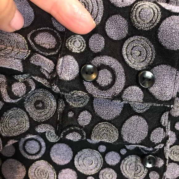 New York & Company Long Sleeve Button Down Blouse Size L - Picture 4 of 7